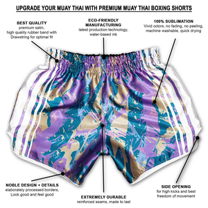 กางเกงมวยไทยคุณภาพพรีเมียมสำหรับผู้ชาย เหมาะสำหรับการฝึกซ้อม MMA บ็อกซิ่ง และคิกบ็อกซิ่ง - Product Image 3