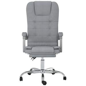 Chaise de bureau de massage gris clair - Product Image 3
