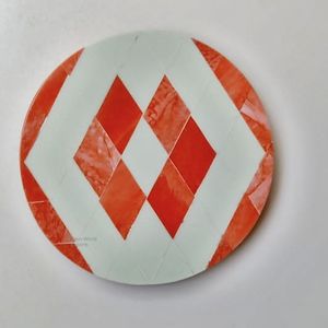 Dessous de verre époxy artistique bohème incrustation de résine tourbillons colorés épaisseur 5mm accessoires de décoration de table tapis et tampons - Product Image 1