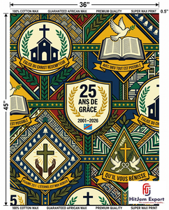 Premium Customized African Wax Print Fabric Manufacturer for Church Anniversary Convention Fundraising Event Supplier - Product Image 4