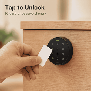 Serrure de tiroir intelligente SH-SL-DL-001 avec accès par carte RFID et mot de passe, serrure de sécurité pour armoire, OEM ODM - Product Image 4