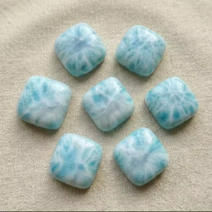Larimar Natural, Cabujón Almohadilla, Calibrado, 5 mm, Azul Caribe, Gema Suelta, Venta al por Mayor, Entrega Puntual, Proveedor - Product Image 1