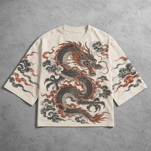 Expressive Übergroße T-Shirts DTF DTG Kreative Ausdrucksformen Retro-Inspiration Musteranfragen Bestellanfragen Individuelle Verpackung - Product Image 1