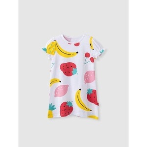 Vestido de Chifón 100% Algodón Estilo Coreano OZKIZ para Niñas, Dulce Moda de Verano para Niños de 2 a 7 Años, Venta al Por Mayor - Product Image 1