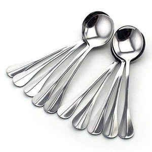 Ensemble de cuillères classiques en argent poli miroir pour les repas en famille, les occasions spéciales, les fêtes, les événements de restauration, vente en gros en Inde - Product Image 4