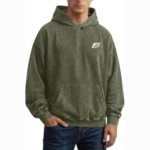 Sudaderas con Capucha Extra Grandes Estilo Vintage Lavado, Personalizadas, de Algodón Pesado, Estilo Urbano, Proveedor y Fabricante de EE. UU. - Product Image 4