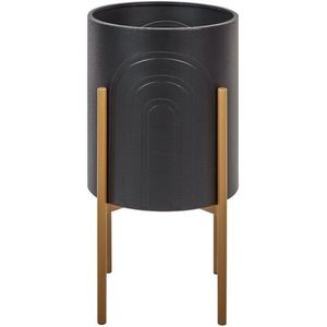 Jardinières en métal brillant faites à la main par Linea Exports Inc, nouveau design, en fer, pour la maison et le jardin, emballage carton. - Product Image 1
