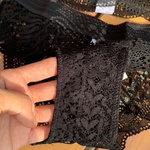 Sujetador de encaje de alta calidad, sin costuras, copa completa, estilo francés, con tirantes ajustables, de una pieza, transpirable, con aros, para mujer - Product Image 5