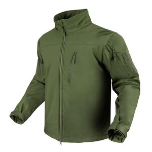 Vestes Softshell Homme Personnalisées en Gros, Manteaux d'Extérieur Thermiques Imperméables à Col Montant Brodé Coupe-Vent - Product Image 4