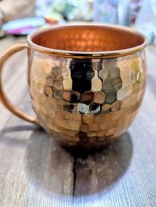 Hammered Copper Moscow Mule Mug with Handle copper mugs and office tea <b>coffee</b> and jus custom design best price handle mug - Product Image 1