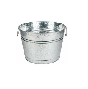 Bac à boissons ovale galvanisé grand format, le plus vendu, avec poignées latérales, seau à glace et refroidisseur à vin en métal pour fêtes, taille personnalisée - Product Image 6