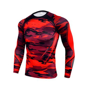 <b>Men's</b> Full Sleeve Rash Guard Compression Shirt Spandex Material Breathable Quick Dry Digital Print Yellow Gray Stripes <b>Black</b> - Product Image 5