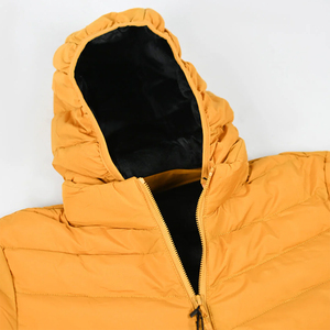 Chaqueta Acolchada Amarilla Más Vendida, de Poliéster, Resistente al Viento, con Cierre Frontal y Dos Bolsillos Laterales, para Invierno - Product Image 2