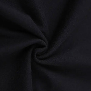 T-shirt à manches courtes pour homme, col rond, noir, coupe classique, 100% coton jersey, respirant, 180g, imprimé à l'écran - Product Image 4