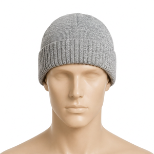 Gorros de punto planos personalizados para marcas de ropa, proveedor mayorista de gorros de invierno con etiquetas tejidas al por mayor para compradores minoristas - Product Image 1