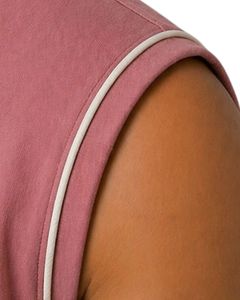 Mens Dusty <b>Rose</b> Sleeveless Tank <b>Top</b> Premium Cotton Jersey Gym Fitness Casual Summer Vest Lightweight Breathable Custom Fit - Product Image 4