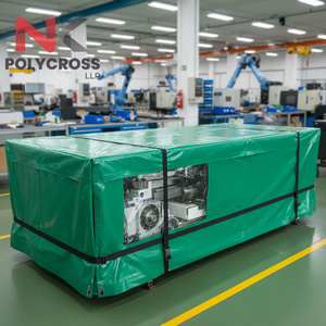 Bâche de protection stratifiée résistante aux UV et imperméable pour ateliers, usines, chantiers de construction et applications extérieures - Product Image 1