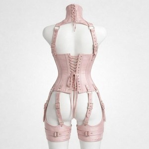 Faja Reductora de Cintura y Control de Postura para Mujer, de Cuero Sintético, Tallas Grandes, Estilo Steampunk, Ajustable, con Efecto Moldeador Corporal - Product Image 2