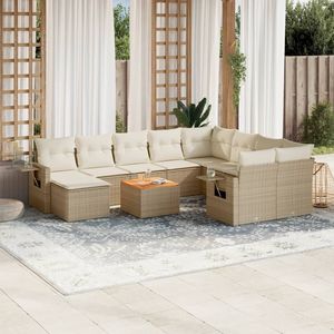 Conjunto de Sofás de Jardín Color Crema Beige para Patio, Colección de Muebles de Exterior Elegantes - Product Image 1