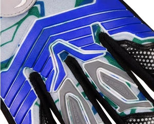 Guantes de Portero Híbridos Profesionales Elite, Grises, Látex de Contacto de 4 mm, Alto Agarre, Cierre de Gancho y Bucle, Guantes Personalizados - Product Image 2