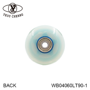 Custom PU Furniture <b>Wheel</b> 60x24mm Sky Blue Polyurethane <b>Replacement</b> <b>Wheel</b> WB04060LT90-1 - Product Image 3
