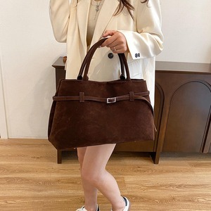 Sac à main grande capacité pour femme, design décoratif à boucle, en faux daim, sac fourre-tout décontracté, sacs élégants 2025 pour femme, sacs à bandoulière, nouveauté - Product Image 5