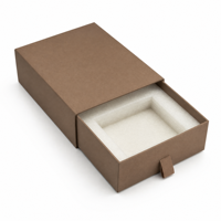 Boîte cadeau magnétique personnalisée marron beige, boîte d'emballage rigide en papier avec ruban de tirage pour bijoux, cosmétiques, cadeaux, vente en gros