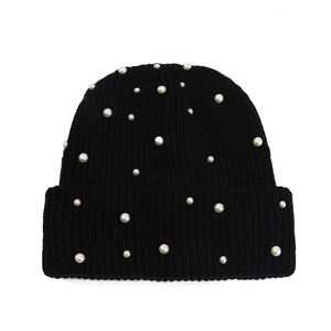 <b>Men</b> Rhinestone Beanie Cozy Acrylic <b>Winter</b> <b>Hat</b> Decorative Stone Finish Custom Logo Private Label OEM Beanies MADE BY BS - Product Image 2