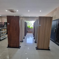 Porte d'entrée en bois massif MDF, couleur et taille personnalisées, ouverture latérale, étanche, pour appartement, hôtel, chambre à coucher