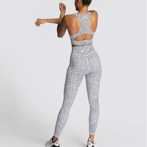 Leggings taille haute à imprimé léopard, longueur intégrale, extensibles, tricotés, sportifs, pour femmes, toutes saisons - Product Image 2