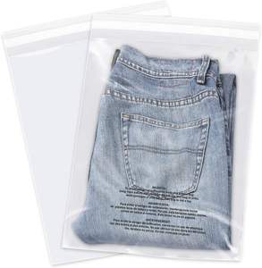 Sacs en polyéthylène de haute qualité avec fermeture éclair et curseur métallique sans nickel pour vêtements de sport - Product Image 1