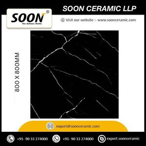 BARTVI BLACK - Baldosas de Porcelana Mate para Suelo, 800x800 mm, Antideslizantes, Antibacterianas, Diseño Rústico para Uso en Exteriores y Hoteles por Soon Ceram - Product Image 3