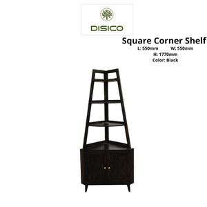 Square <b>Corner</b> Tiered <b>Shelf</b> American <b>Pine</b> Plywood Modern Design Smooth Edge for Living Room & Bedroom - Product Image 2