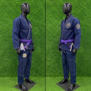 Blue BJJ <b>Kimono</b> <b>Men's</b> Regular Fit Cotton Jiu Jitsu Gi Embroidered Logo Breathable Adult Martial Arts Wear - Product Image 1