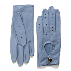 Gants thermiques de haute qualité en cuir PU bleu ciel, dernière collection, pour femme, avec écran tactile, doublure en soie, respectueux de l'environnement - Product Image 1