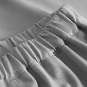 Jupe décontractée en similicuir fendue pour femme, respirante, nouvelle collection automne-hiver, style Europe et Amérique - Product Image 2