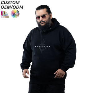 Sweat-shirt pour homme grande taille, col rond, coton, décontracté, vêtements d'hiver, respirant, 360g, logo personnalisé, support OEM ODM pour les marques en gros - Product Image 1