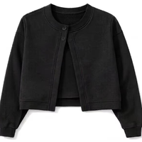 Cárdigan de Punto Transpirable para Mujer, Colores y Logotipo Personalizables, Manga Larga, Estilo Casual, Sólido, Antipilling, Cierre de un Solo Botón