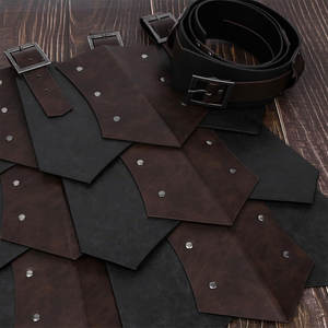 Cinturón Ancho de Cuero Sintético Medieval para Hombre, Estilo Retro, Doble Cara, Armadura de Cintura, para Mercenarios y Caballeros, 2026 - Product Image 5