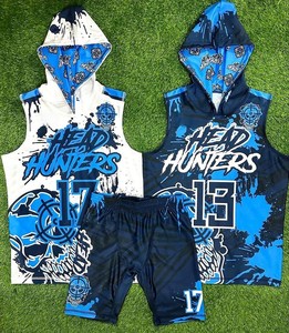 Uniformes de Fútbol Americano a la Bandera para Hombre 7V7, Conjunto de Entrenamiento de Compresión de Alta Calidad, Transpirable, Antibacterial, de Secado Rápido, Sin Mangas - Product Image 3