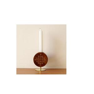 Support de bougie pilier en bois rustique fait main pour mariage, événement festif, support de bougie chauffe-plat tendance pour décoration intérieure et table - Product Image 2