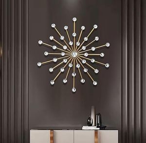 Modern Crystal <b>Wall</b> Art Decor Circular Abstract Geometric Metal Hanging Accent Piece - Product Image 4