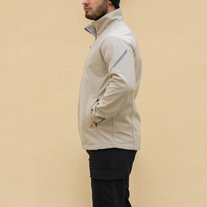 Chaqueta Softshell Cortavientos para Hombre, Resistente al Agua, Transpirable, con Cuello Alto, Chaquetas Soft Shell para Hombre - Product Image 4