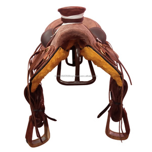 Da thật cưỡi ngựa sản phẩm đua ngựa tùy chỉnh yên da Phương Tây roping trang trại Wade yên với phù hợp - Product Image 1