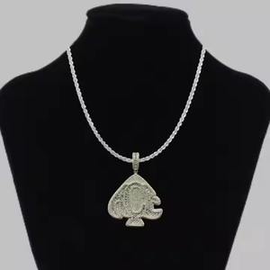 Pendentif Hip Hop Moissanite très demandé, serti de diamants ronds, en argent 925, bijou de luxe pour homme, idéal pour les soirées. - Product Image 2