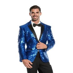Traje de pana informal para hombre con estampado polinesio hawaiano, estilo formal de negocios, cuello en V, resistente al viento y antiarrugas. - Product Image 2