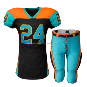 Uniforme de Fútbol Americano Listo para Enviar, Colores en Stock, Logotipo Personalizado, Conjunto de Jersey y Pantalones Sublimados - Product Image 2
