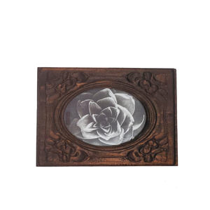 Cadre photo en bois de manguier massif de qualité supérieure, fait main, pour table, décoration élégante, rustique et moderne pour la maison, le bureau ou le salon - Product Image 2