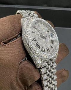 Montre de luxe à mouvement mécanique à quartz, cristal, or blanc, or jaune, mode, affaires, haute qualité, édition limitée, hip-hop - Product Image 3