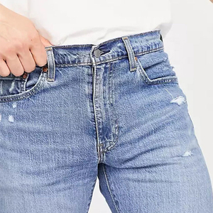 Jeans amples personnalisés pour homme et femme, en denim, coupe décontractée, vente chaude, pantalon en coton élastique respirant pour jeunes hommes, OEM - Product Image 5